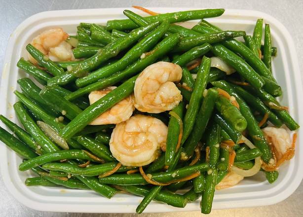 Shrimp with String Beans 四季豆炒大虾